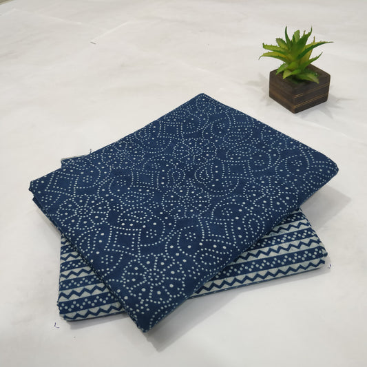 Pure Cotton Handblock Printed 2PC Top-Bottom Set