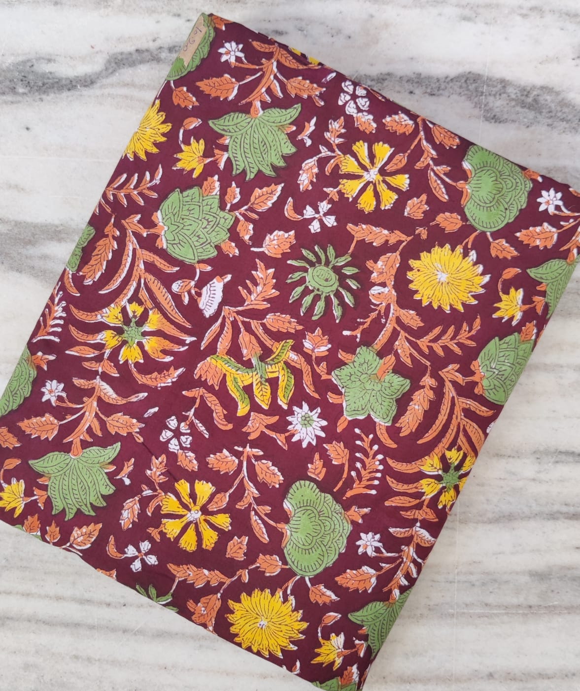 Pure Soft Cotton Handblock Printed Fabric