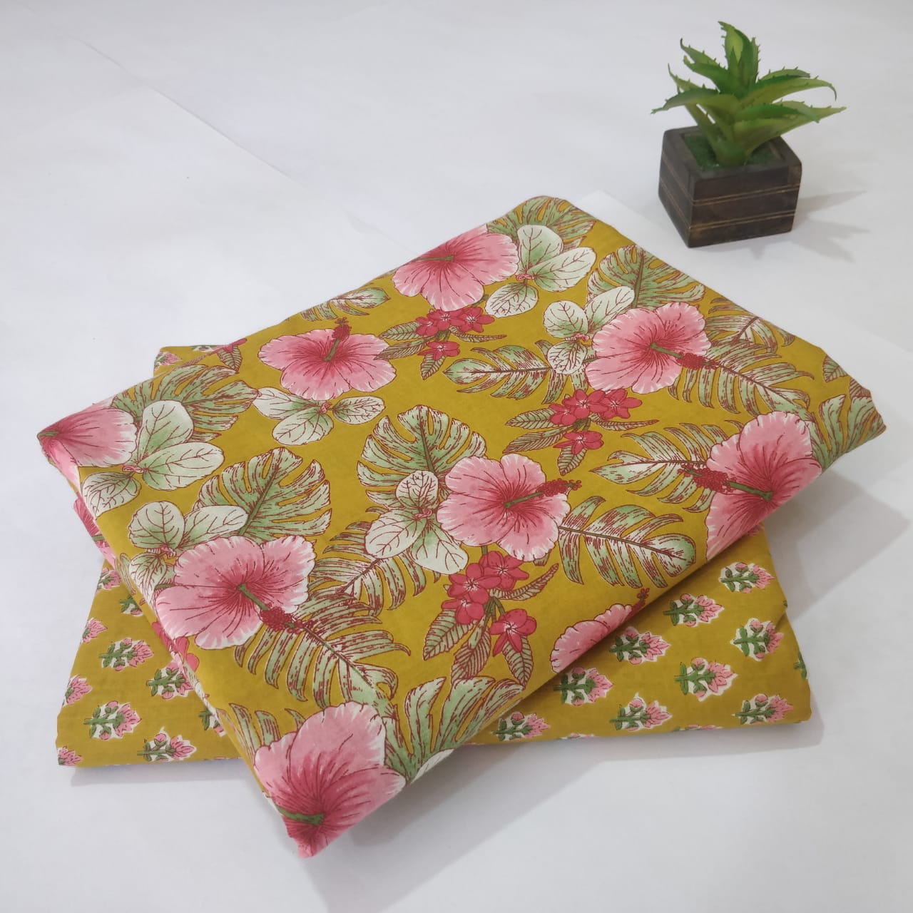 Pure Cotton Handblock Printed 2PC Top-Bottom Set