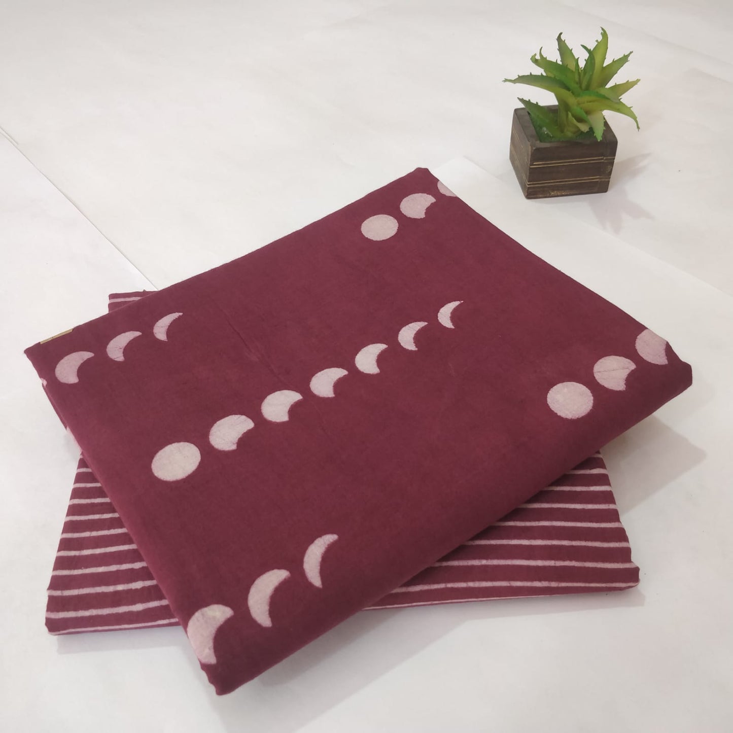 Pure Cotton Handblock Printed 2PC Top-Bottom Set