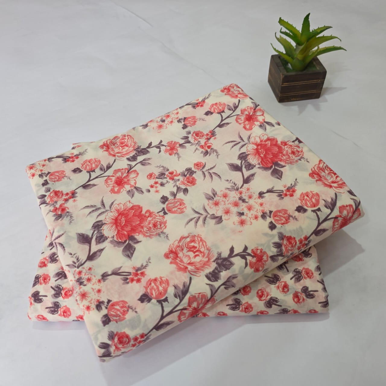 Pure Cotton Handblock Printed 2PC Top-Bottom Suit Set