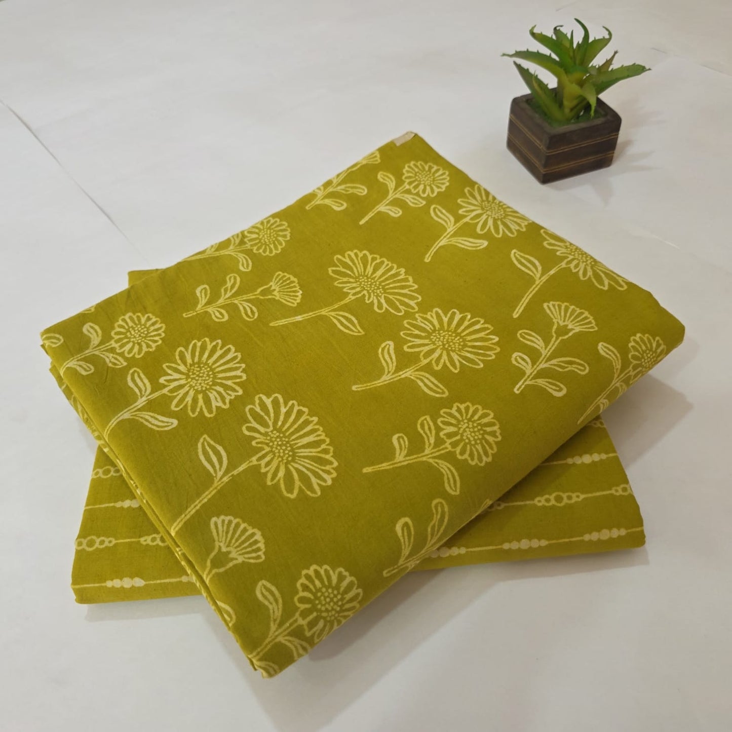 Pure Cotton Handblock Printed 2PC Top-Bottom Suit Set