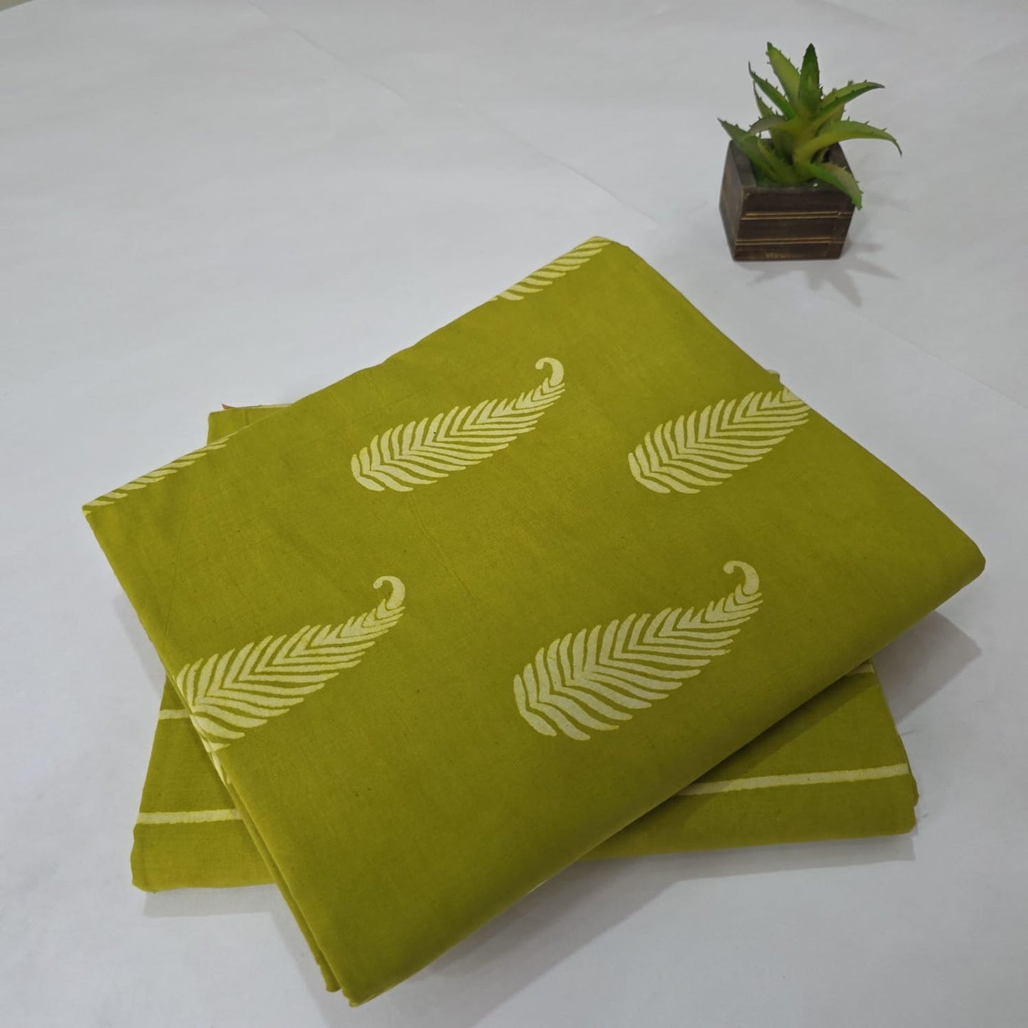 Pure Soft Cotton Handblock Printed 2PC Top-Bottom Suit Set