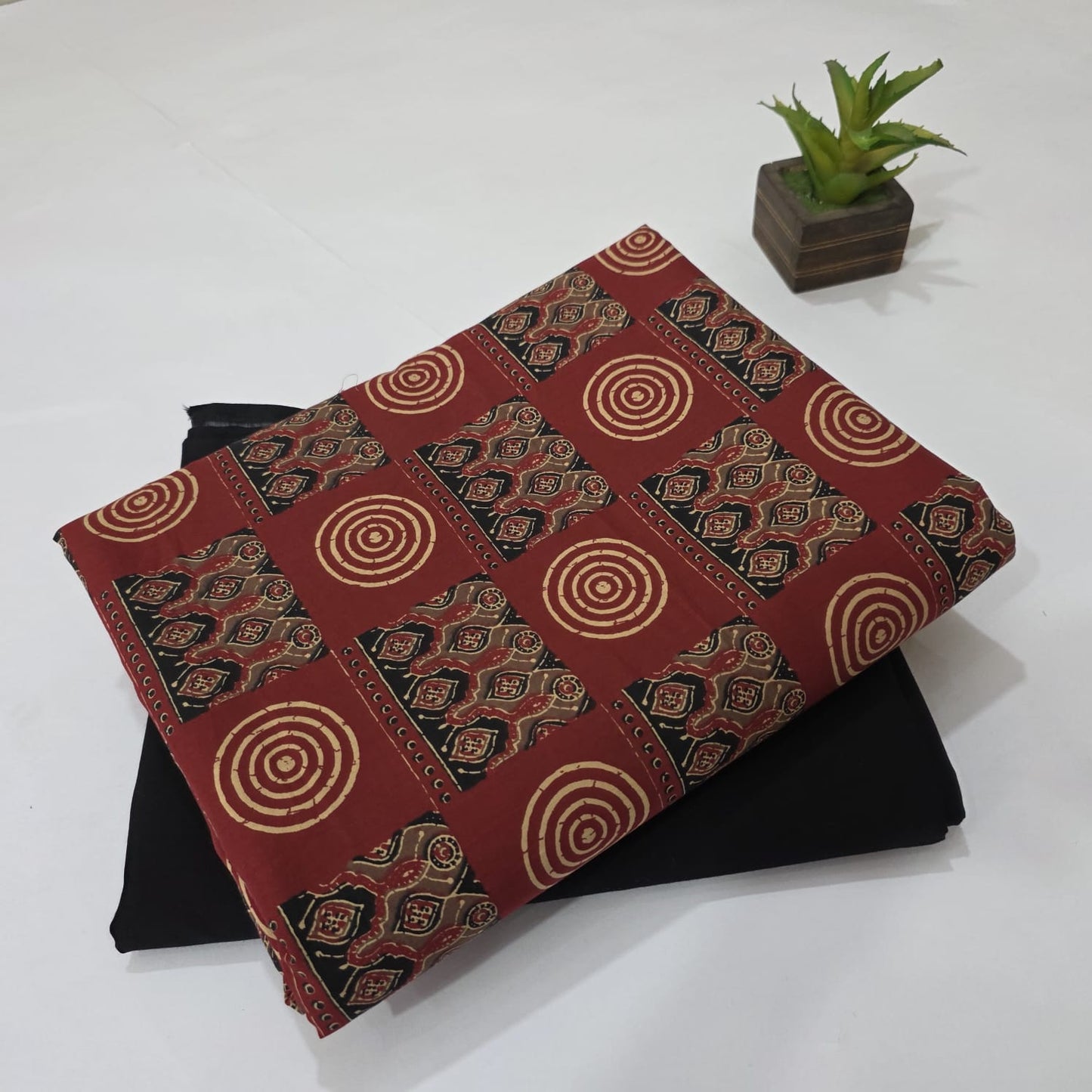 Pure Cotton Handblock Printed 2PC Top-Bottom Suit Set