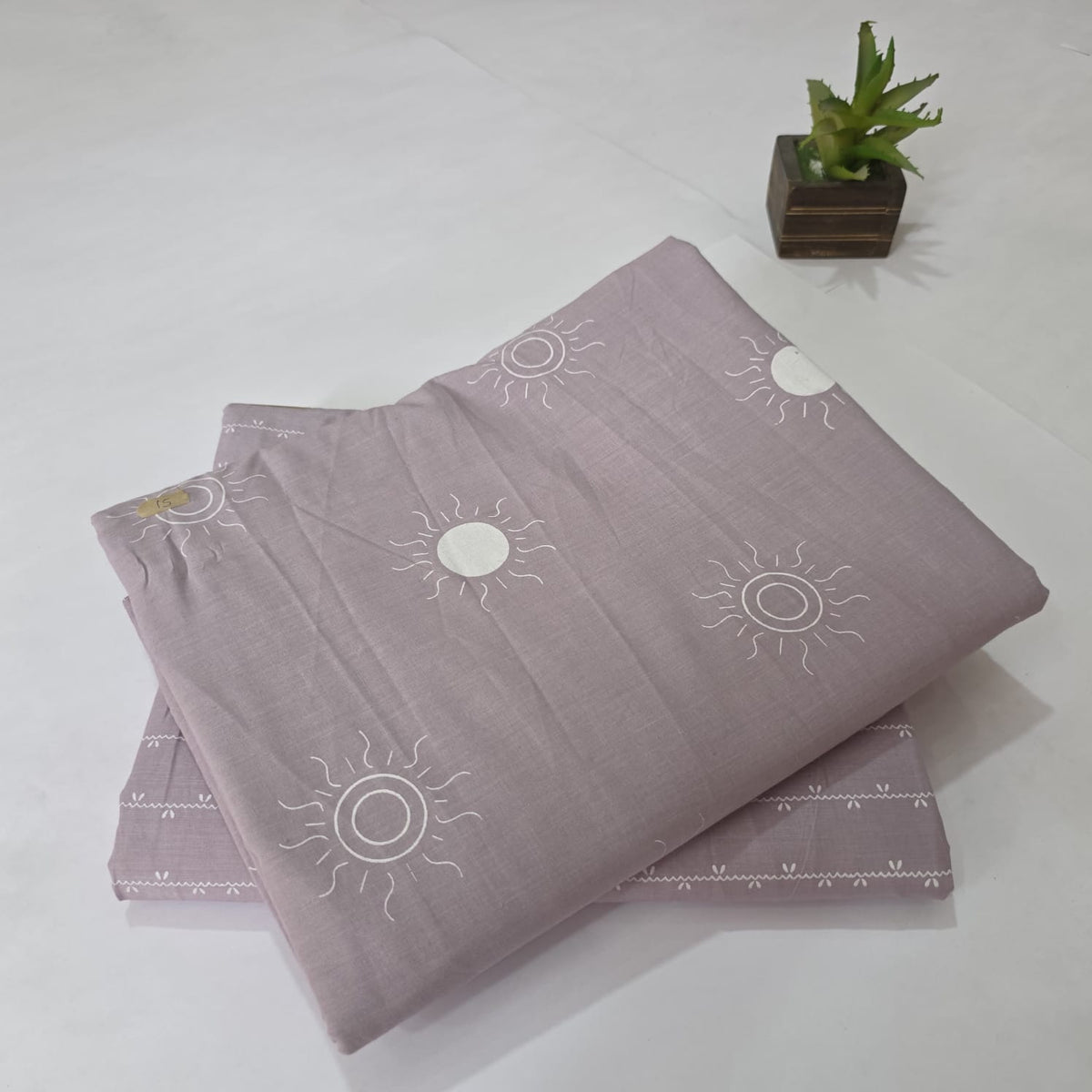Pure Soft Cotton Handblock Printed 2PC Top-Bottom Suit Set