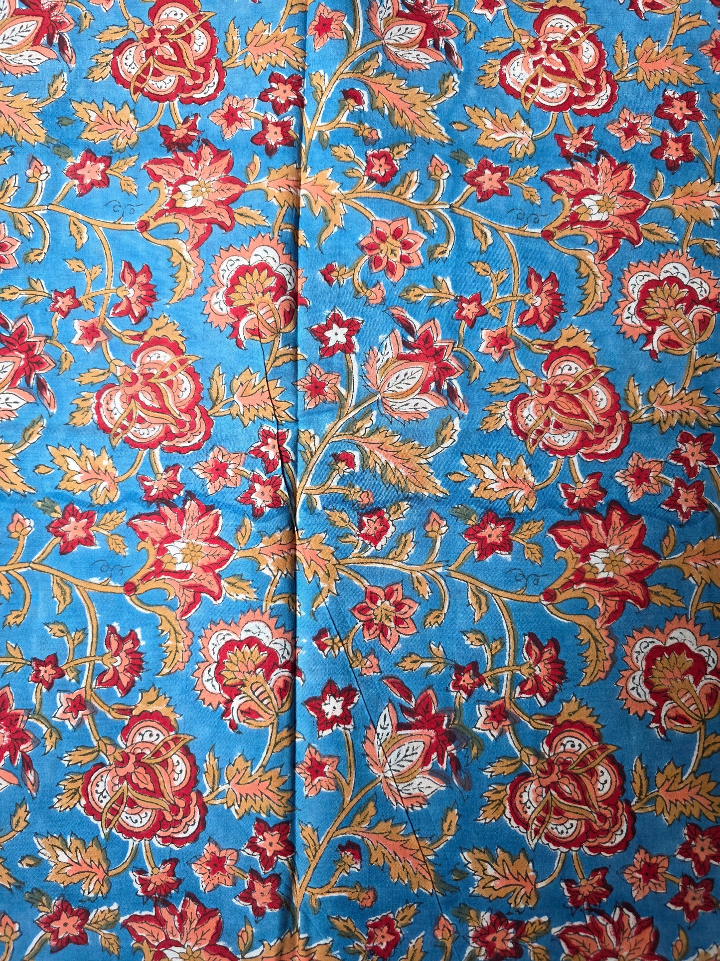 Pure Soft Cotton Handblock Printed Fabric