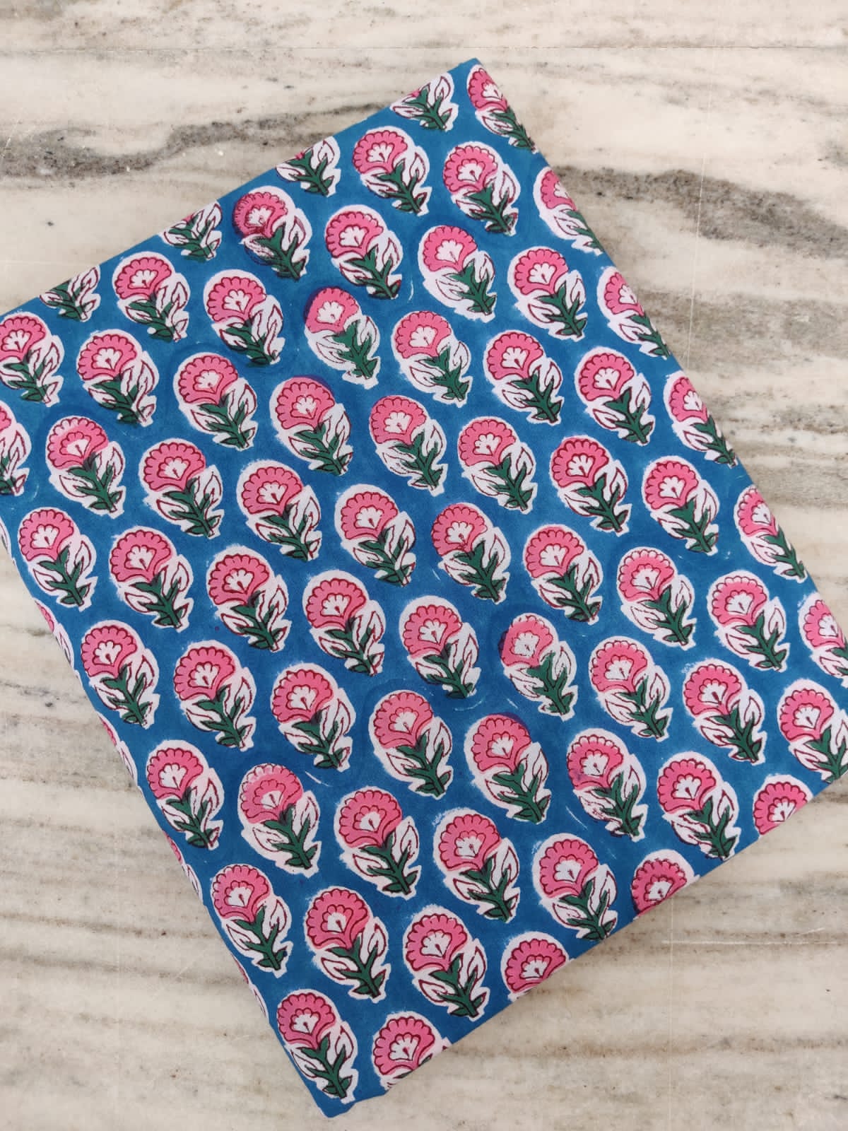 ( Pre cut 1.40 meter) Pure Soft Cotton Hand Block Printed Fabric