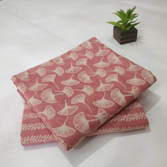 Pure Cotton Handblock Printed  2PC Top-Bottom Set