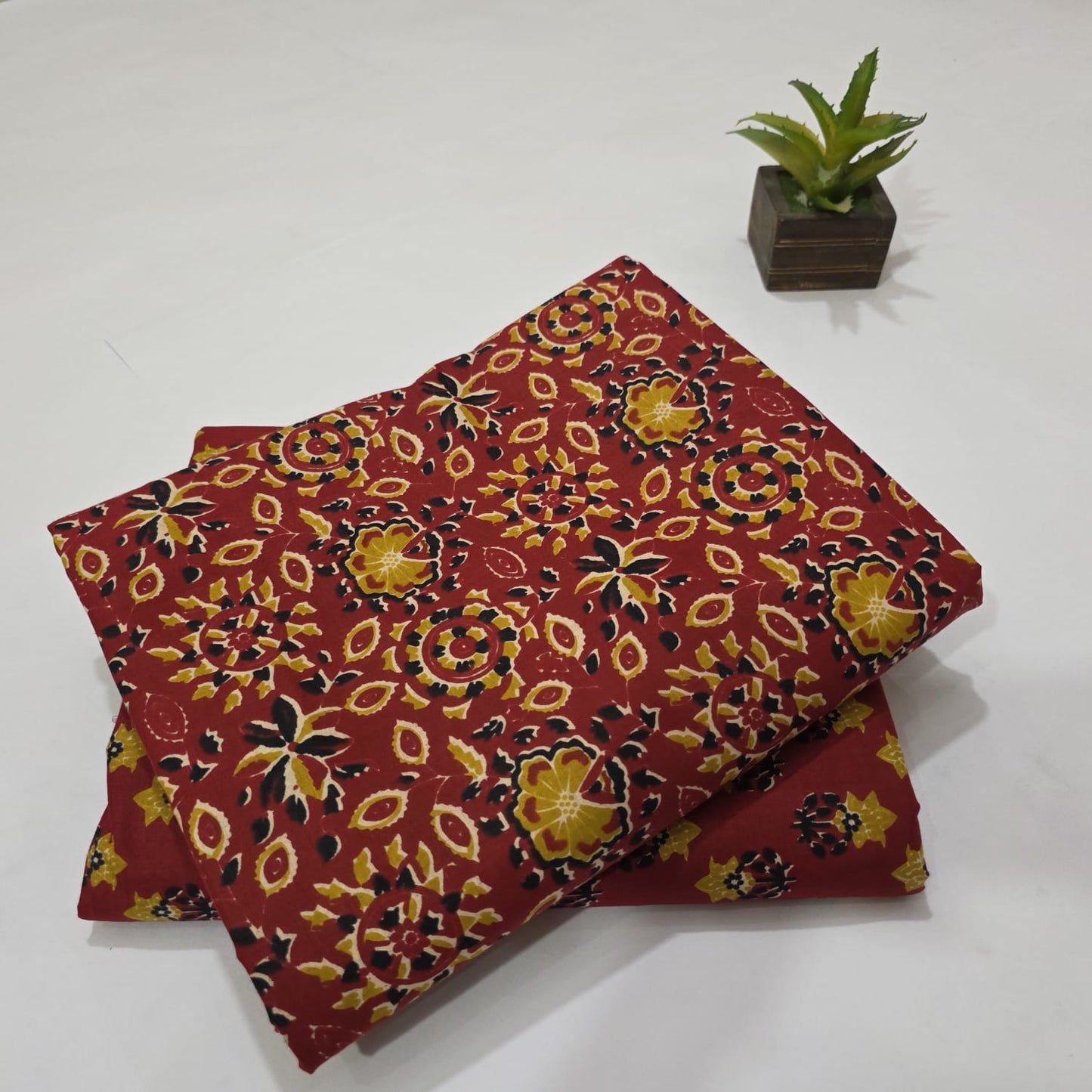 Pure Soft Cotton Handblock Printed 2PC Top-Bottom Suit Set