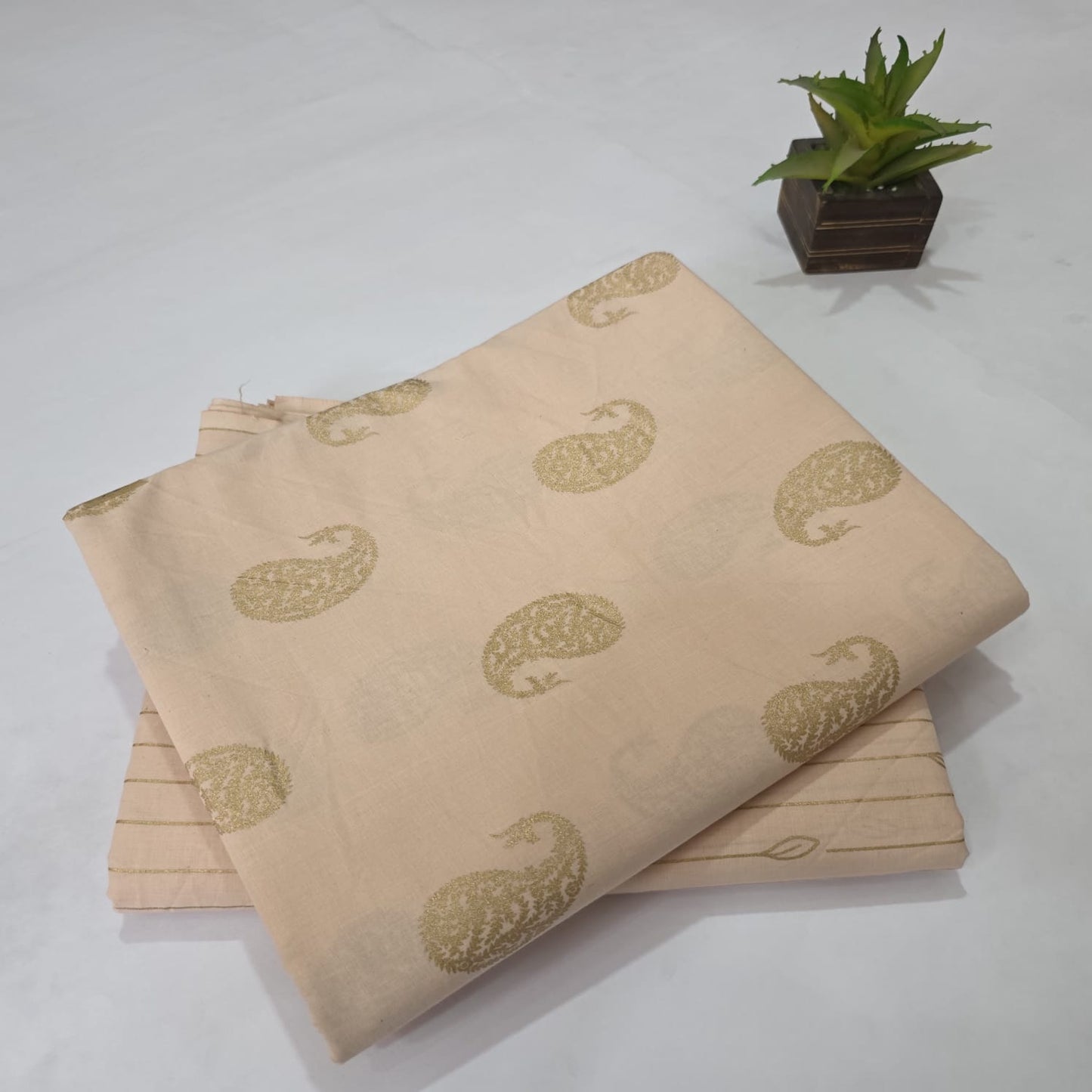 Pure Soft Cotton Handblock Printed 2PC Top-Bottom Suit Set
