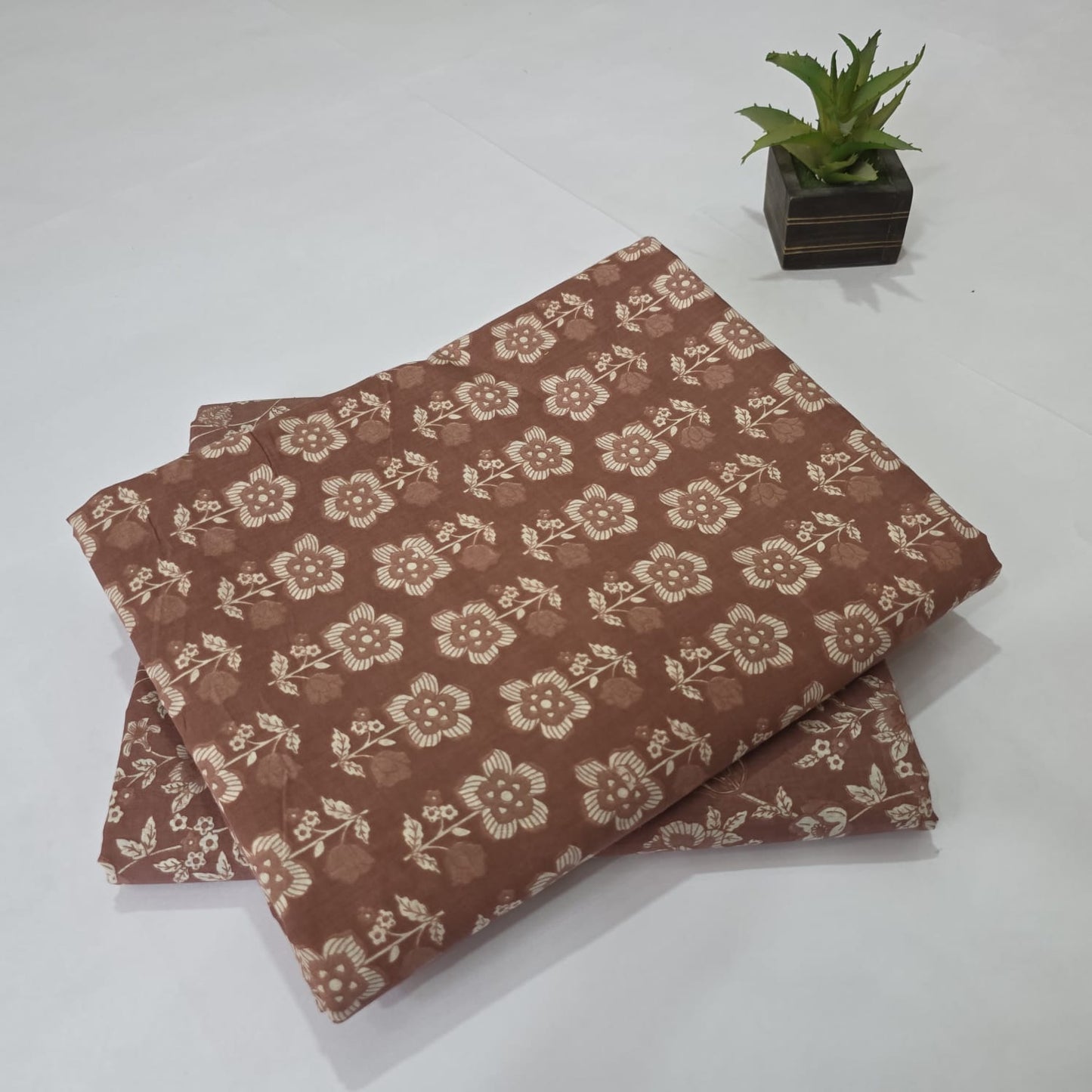 Pure Soft Cotton Handblock Printed 2PC Top-Bottom Suit Set
