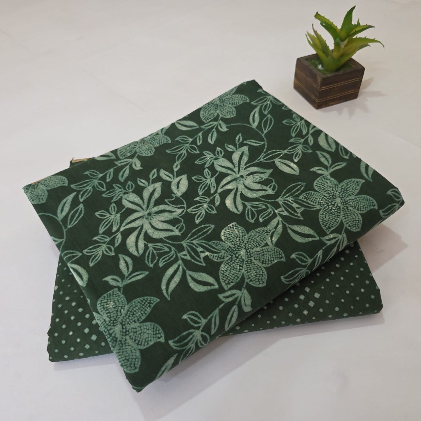 Pure Cotton Handblock Printed 2PC Top-Bottom Suit Set