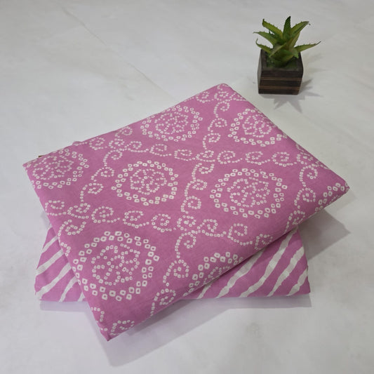 Pure Cotton Handblock Printed 2PC Top-Bottom Suit Set