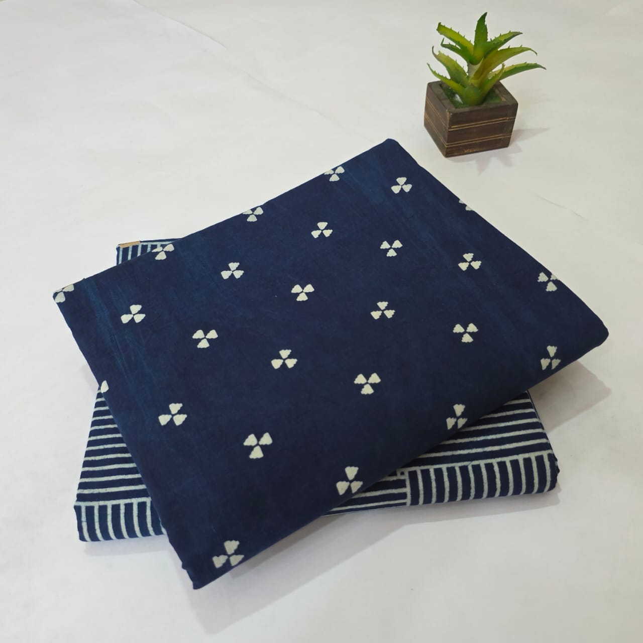 Pure Cotton Handblock Printed 2PC Top-Bottom Suit Set