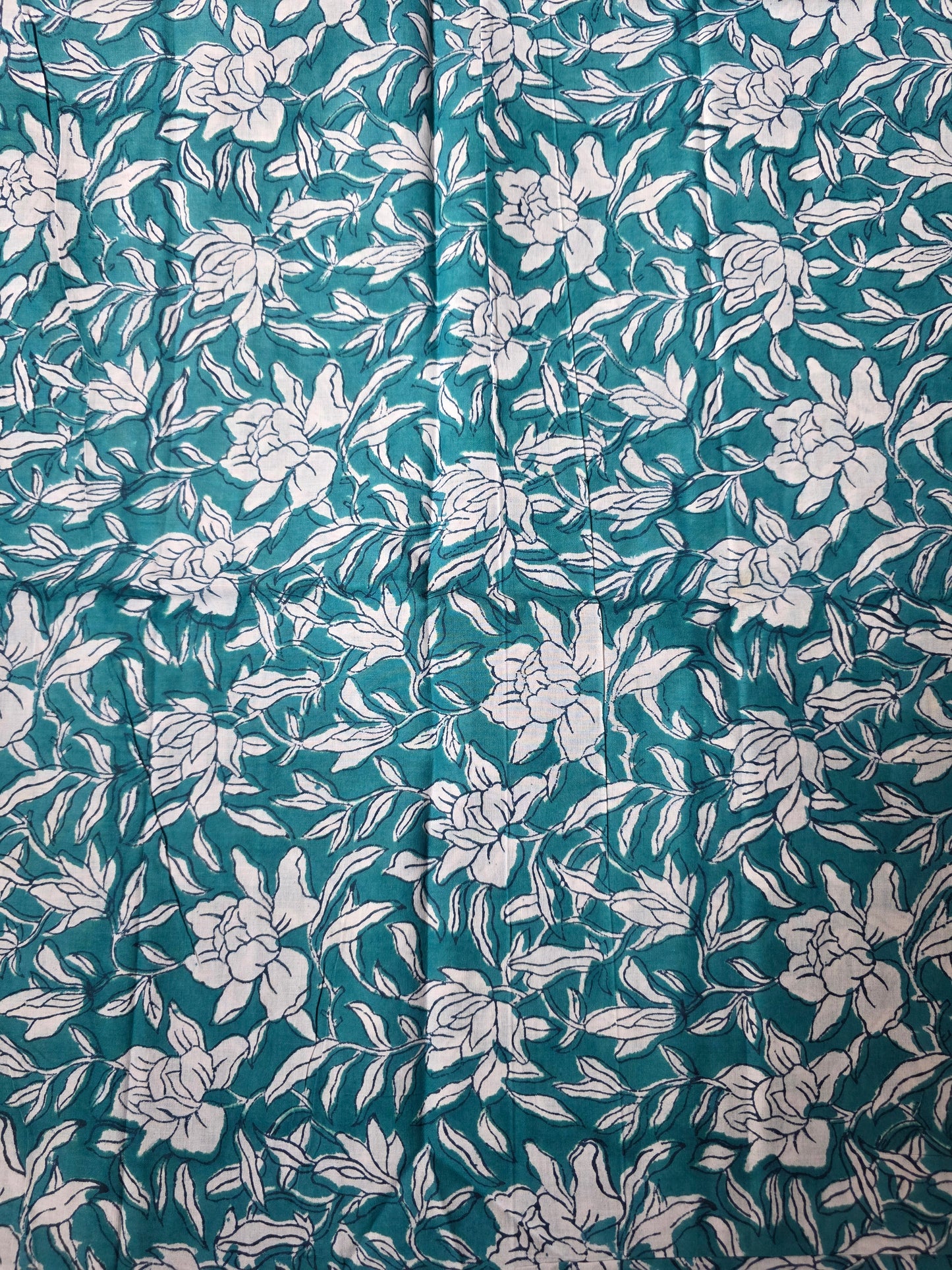 Pure Soft Cotton Handblock Printed Fabric