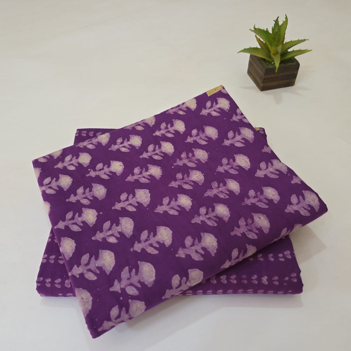 Pure Soft Cotton Handblock Printed 2PC Top-Bottom Suit Set