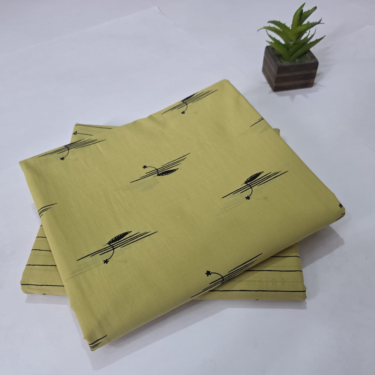 Pure Soft Cotton Handblock Printed 2PC Top-Bottom Suit Set