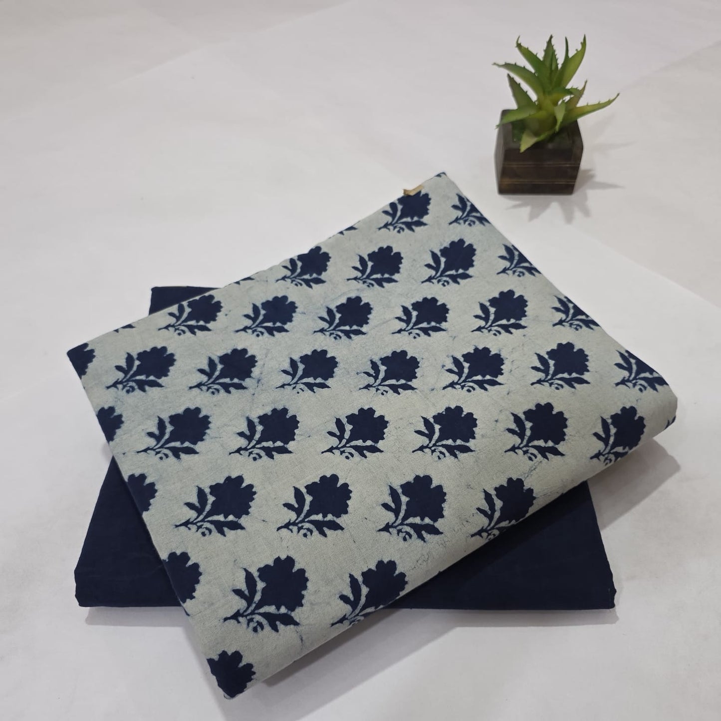 Pure Cotton Handblock Printed 2PC Top-Bottom Set