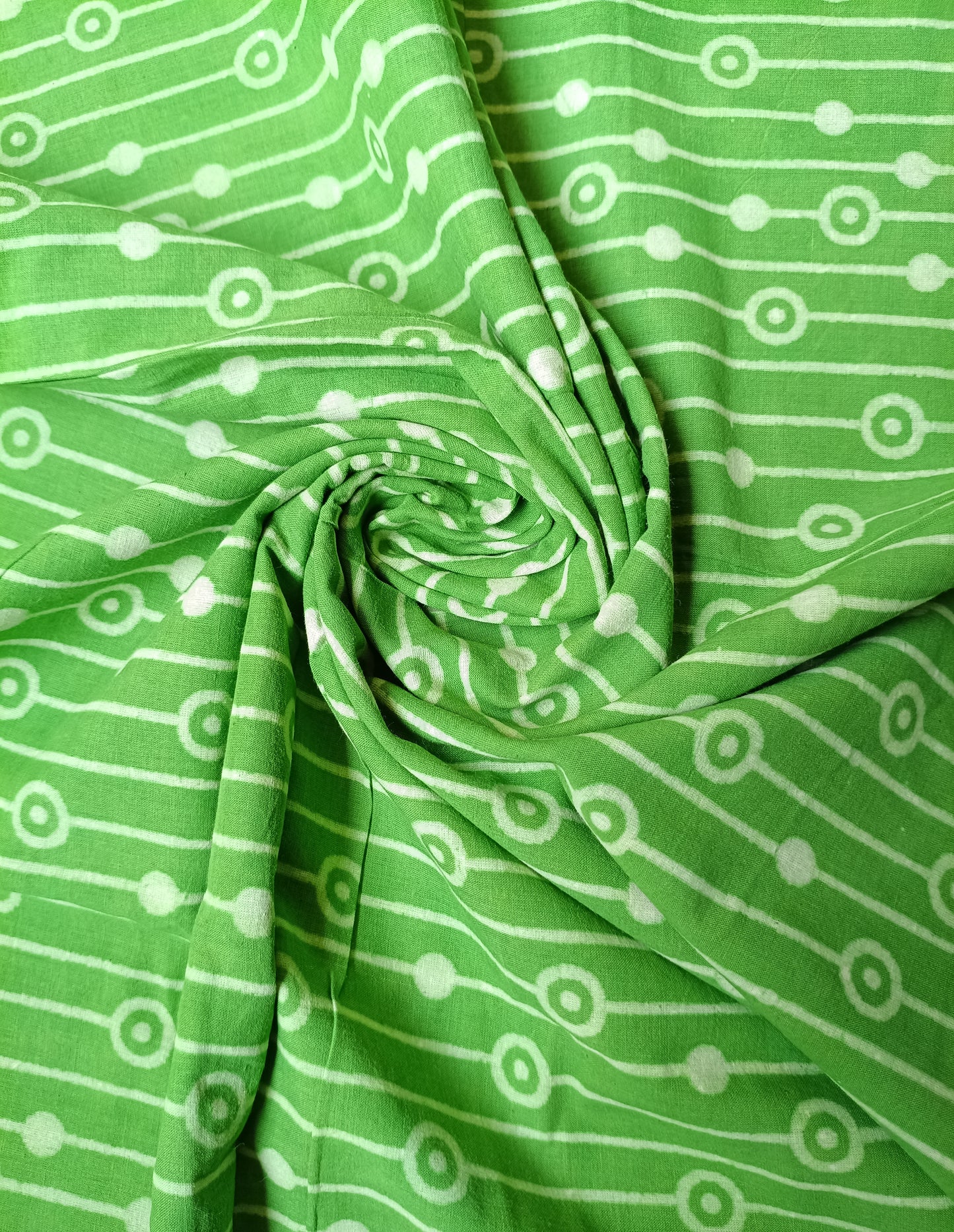 (Pre-cut 2.50 Meter ) Pure Soft Cotton Hand Block Printed Fabric