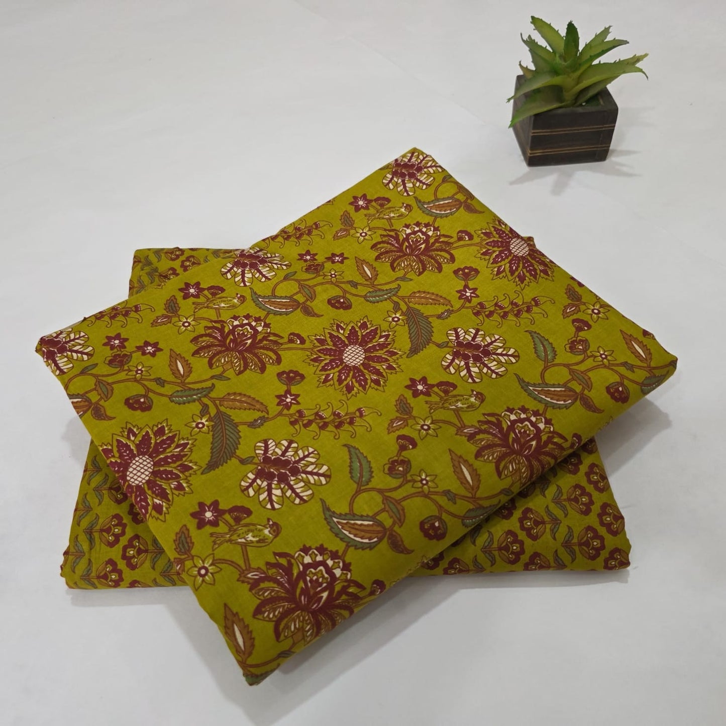 Pure Soft Cotton Handblock Printed 2PC Top-Bottom Suit Set
