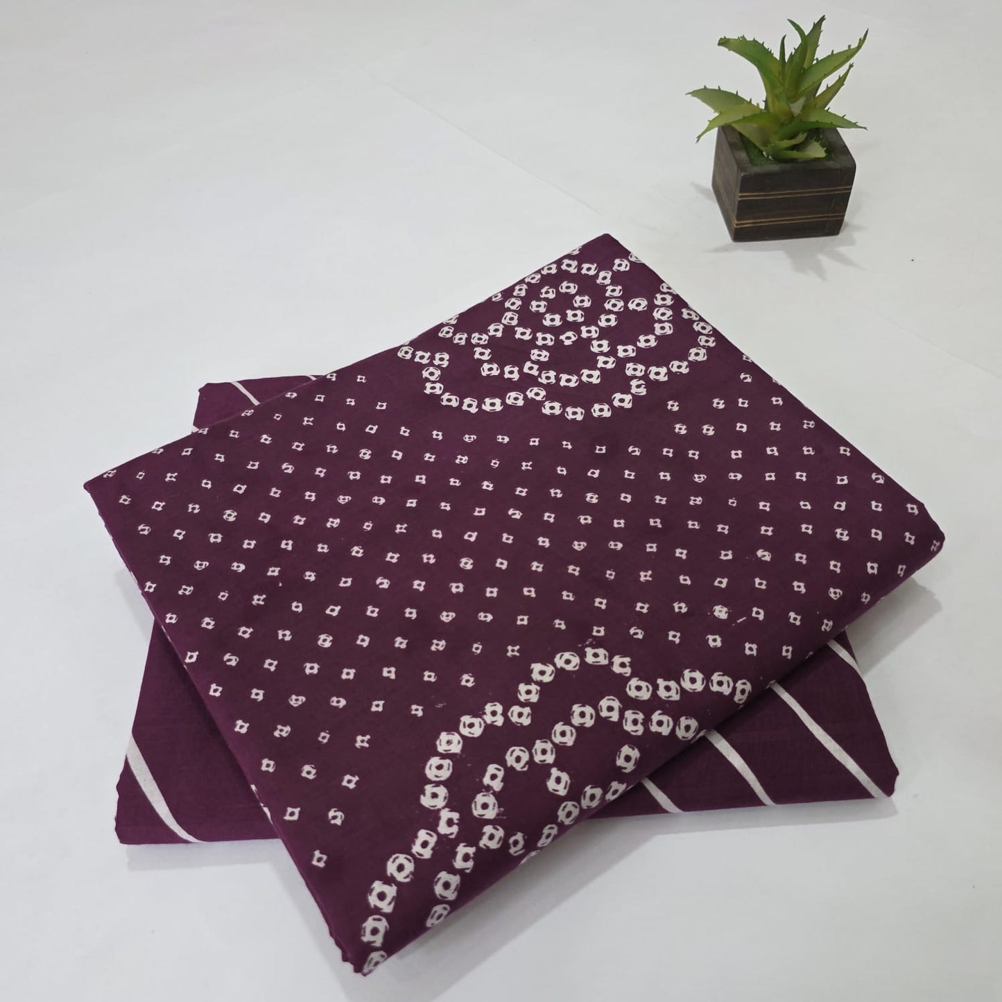Pure Soft Cotton Handblock Printed 2PC Top-Bottom Suit Set
