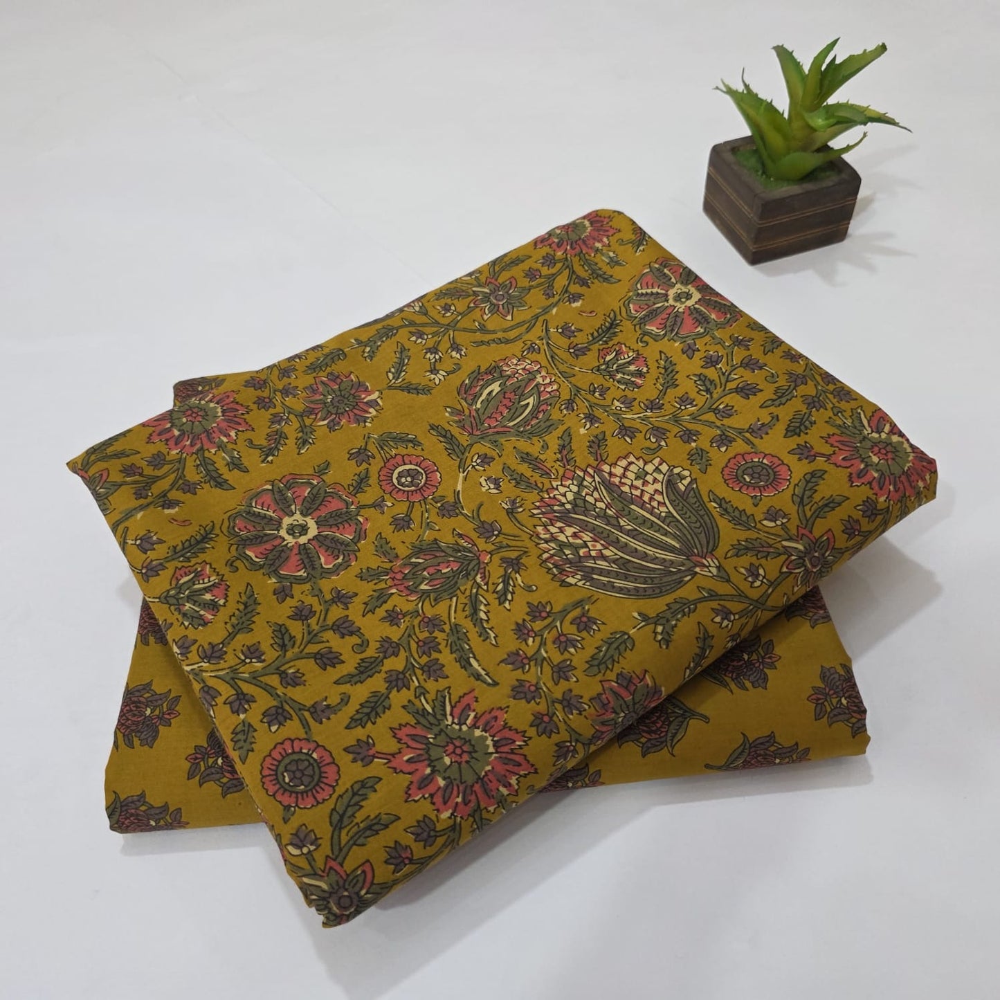 Pure Cotton Handblock Printed 2PC Top-Bottom Suit Set