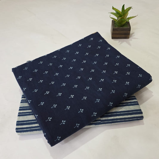 Pure Cotton Handblock Printed 2PC Top-Bottom Suit Set