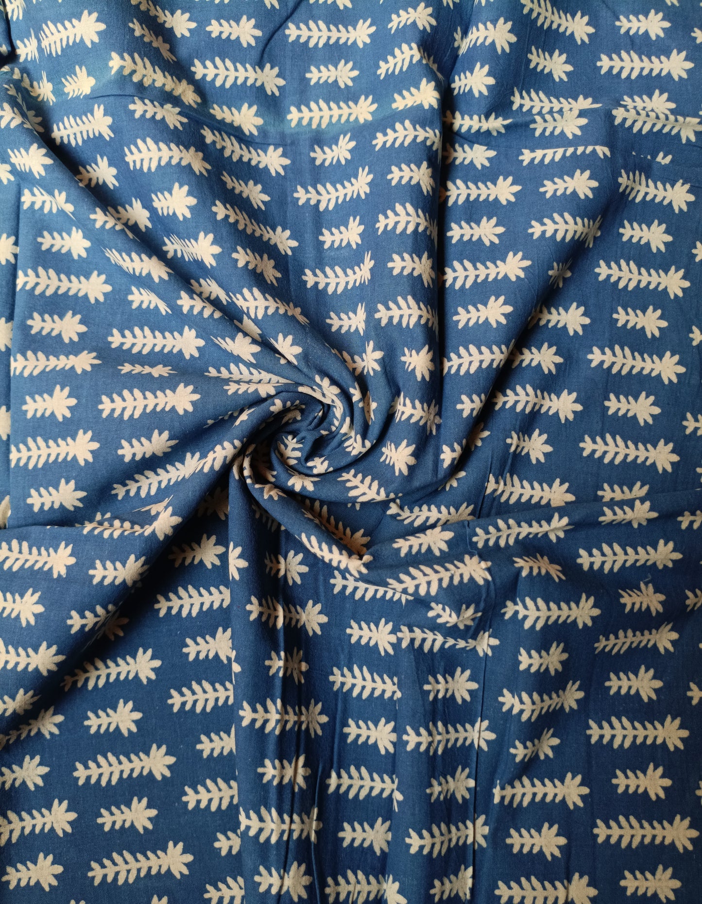 (Pre-cut 3 Meter ) Pure Soft Cotton Hand Block Printed Fabric