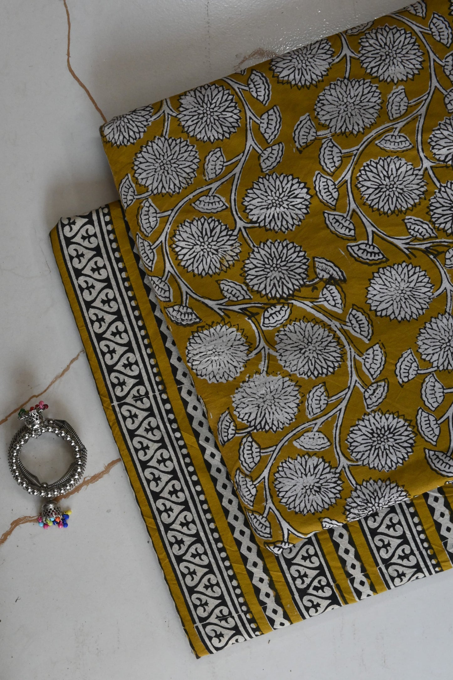 Pure Soft Cotton Handblock Printed 2PC Top-Bottom Suit Set (2.50 Meter Each)