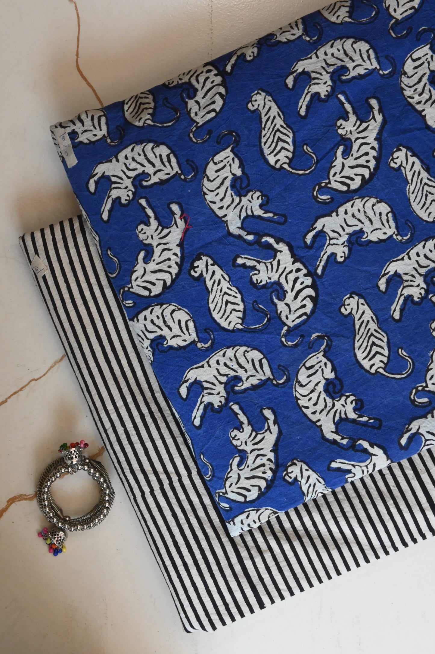 Pure Soft Cotton Handblock Printed 2PC Top-Bottom Suit Set (2.50 Meter Each)