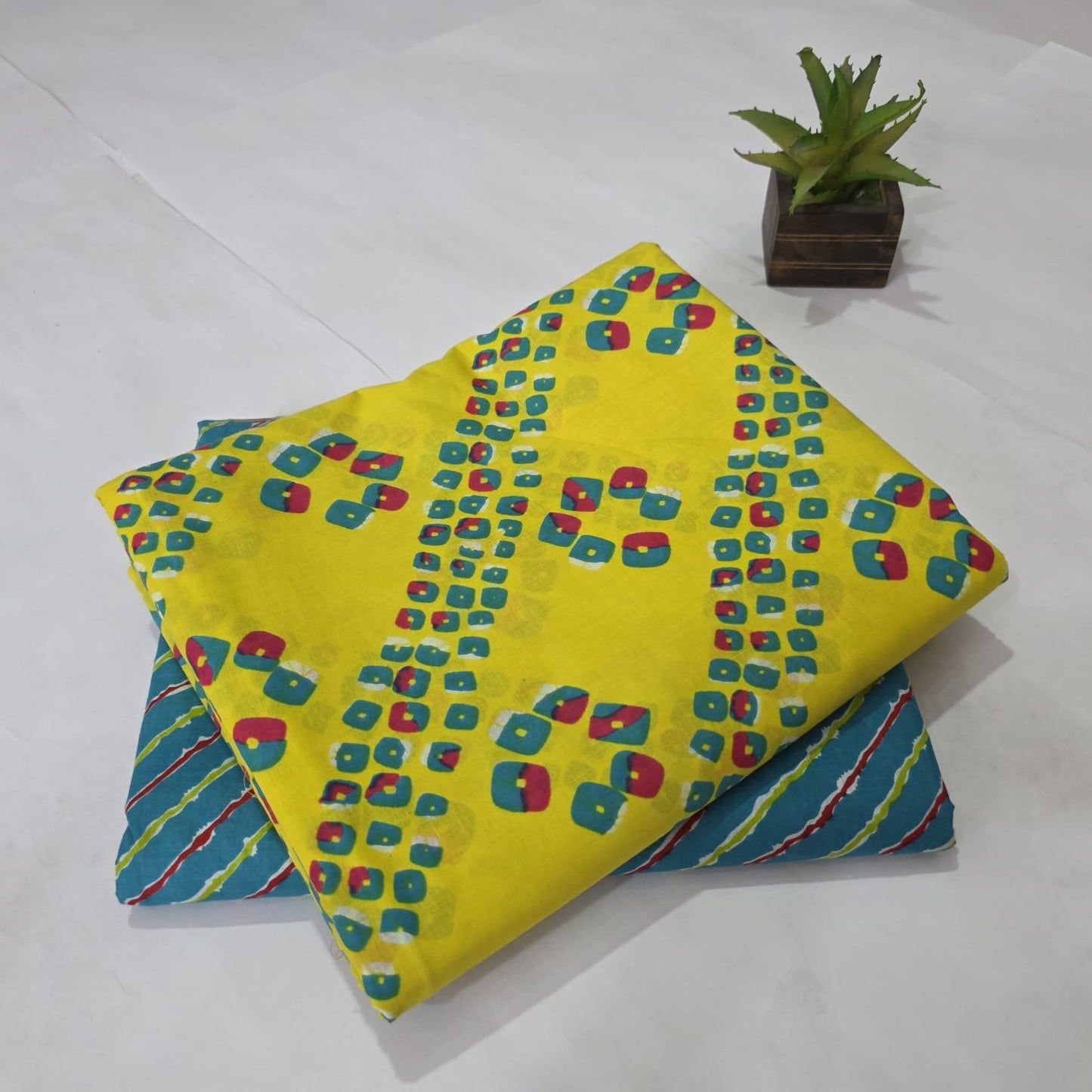 Pure Cotton Handblock Printed 2PC Top-Bottom Suit Set