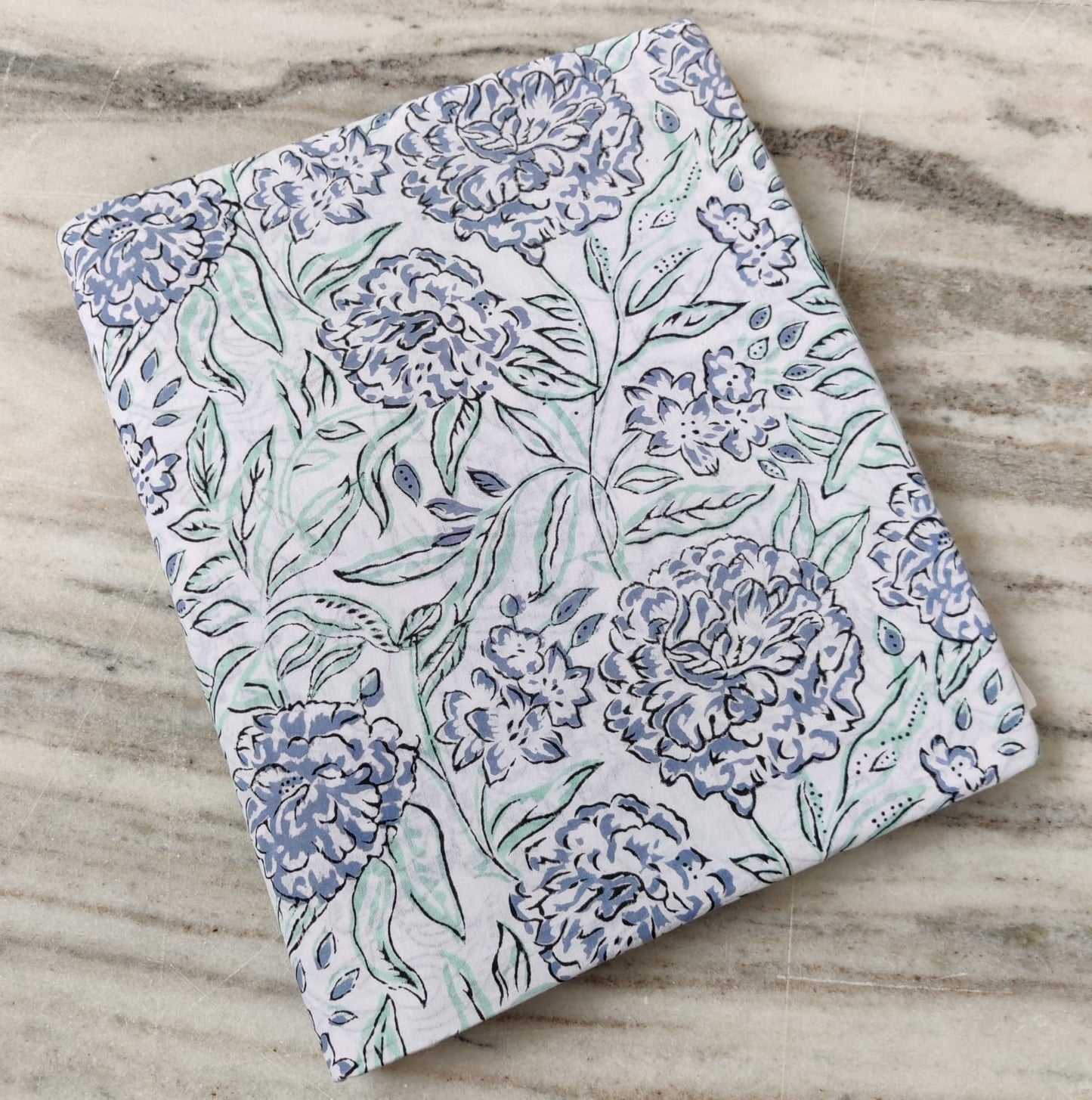 (Pre-cut 1.30 Meter ) Pure Soft Cotton Hand Block Printed Fabric