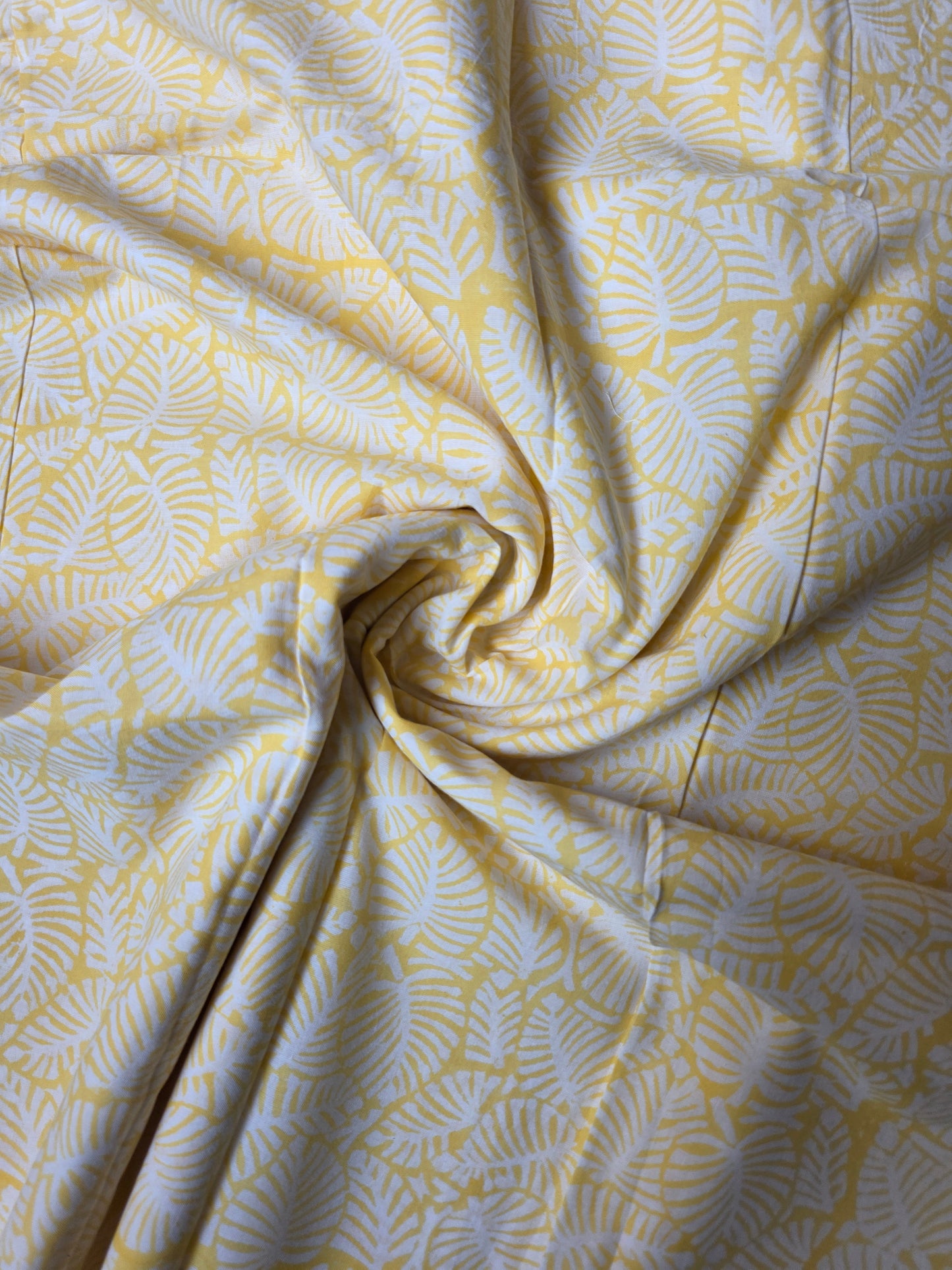 Pure Soft Cotton Handblock Printed Fabric