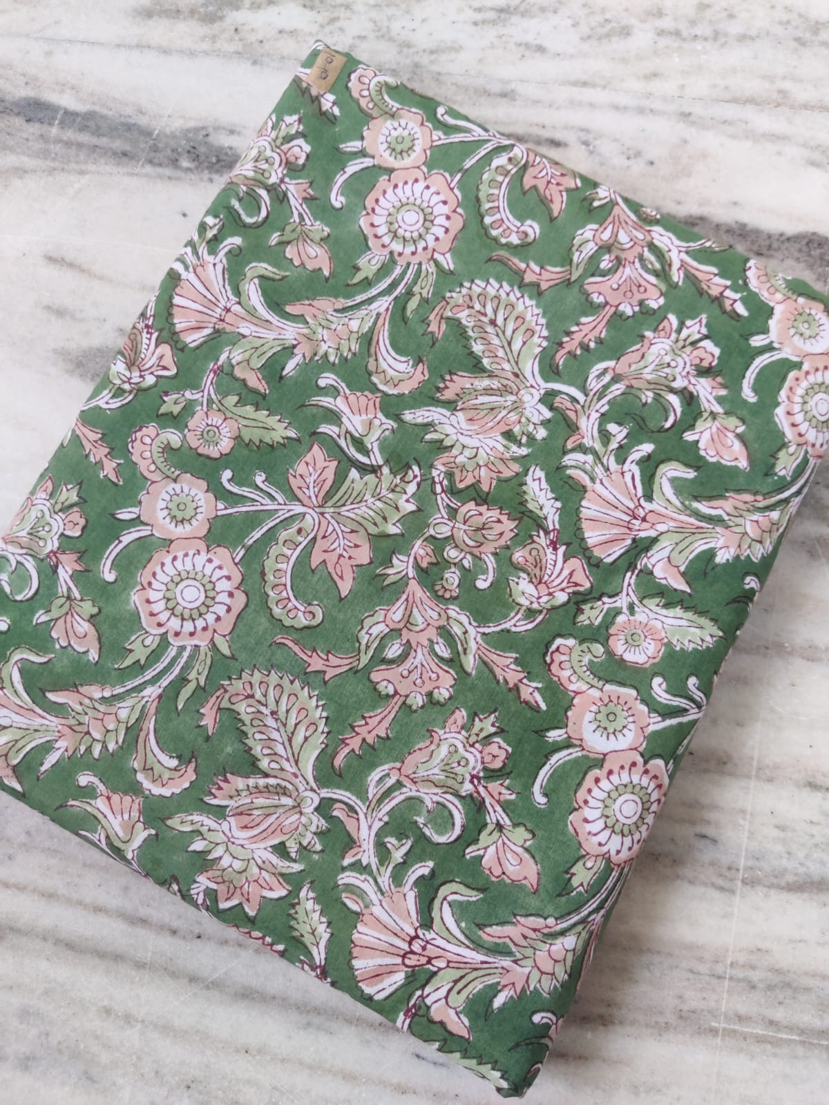 ( Pre cut 1.40 meter) Pure Soft Cotton Hand Block Printed Fabric