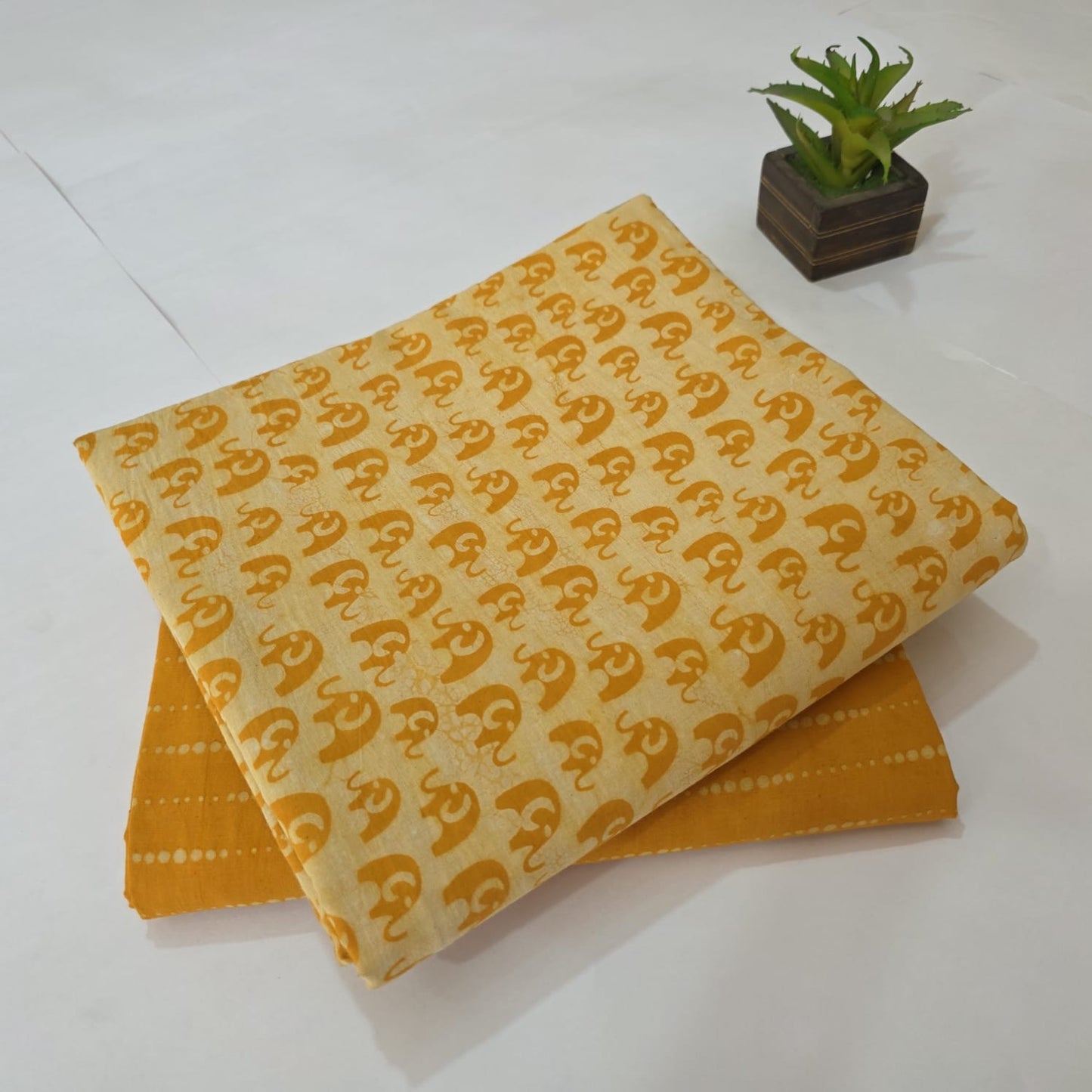 Pure Cotton Handblock Printed 2PC Top-Bottom Suit Set