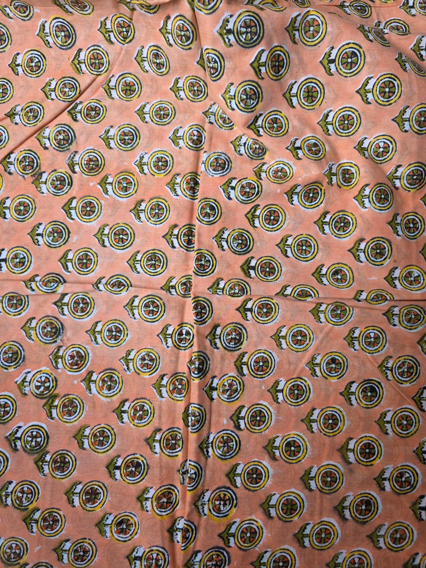 Pure Soft Cotton Handblock Printed Fabric