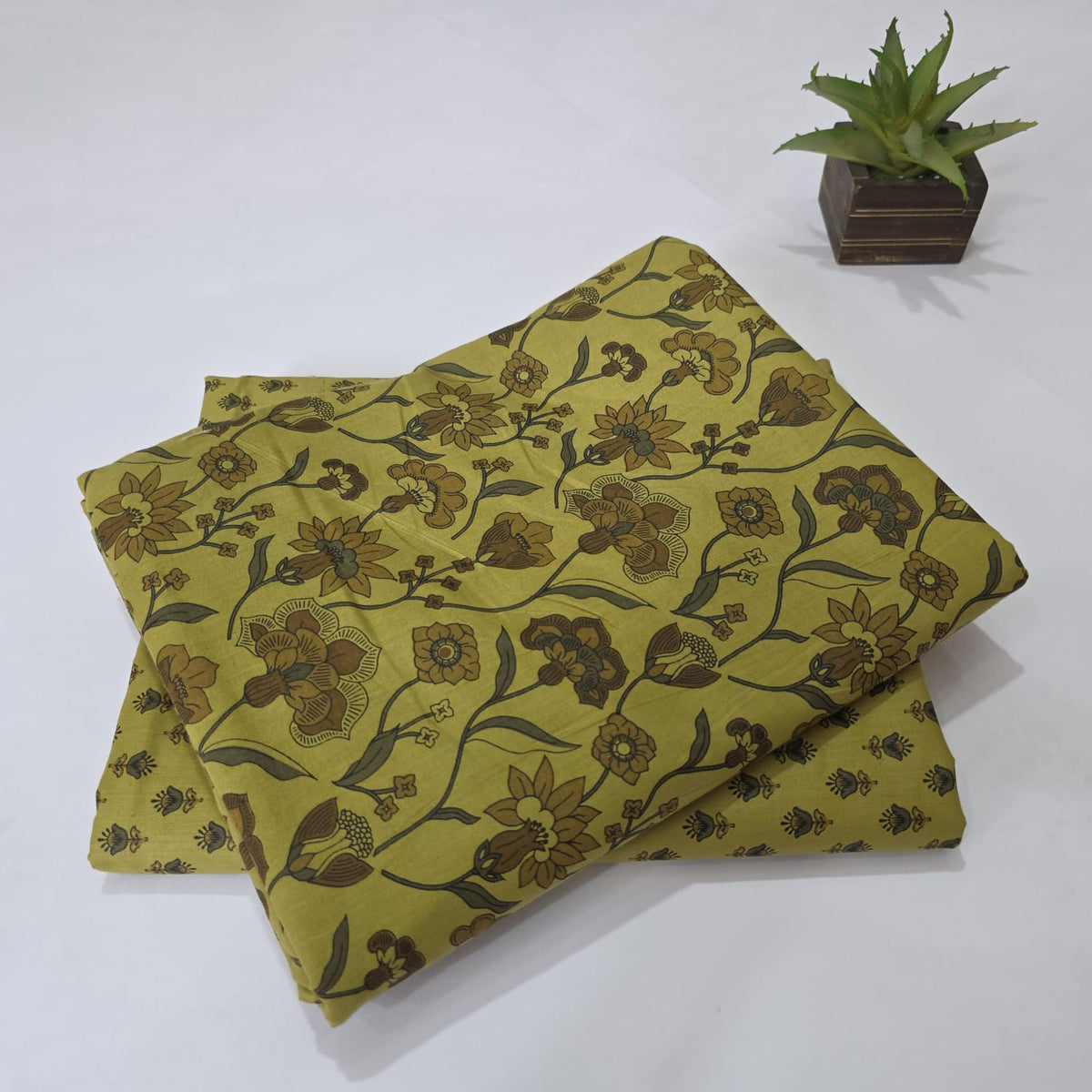 Pure Soft Cotton Handblock Printed 2PC Top-Bottom Suit Set