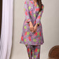 Lavender Bloom Printed Kurta & Pant Co-Ord Set