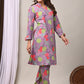 Lavender Bloom Printed Kurta & Pant Co-Ord Set