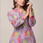 Lavender Bloom Printed Kurta & Pant Co-Ord Set