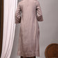 Premium Solid Muslin Fabric 2-Piece Kurta Pant Set