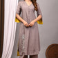 Premium Solid Muslin Fabric 2-Piece Kurta Pant Set