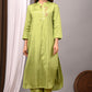 Premium Solid Muslin Fabric 2-Piece Kurta Pant Set