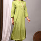 Premium Solid Muslin Fabric 2-Piece Kurta Pant Set