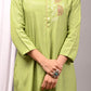 Premium Solid Muslin Fabric 2-Piece Kurta Pant Set