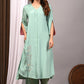 Premium Solid Muslin Fabric 2-Piece Kurta Pant Set