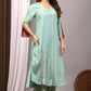 Premium Solid Muslin Fabric 2-Piece Kurta Pant Set