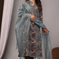 Premium Handblock Printed Modal Silk Suit Set with Dupatta
