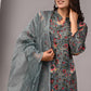 Premium Handblock Printed Modal Silk Suit Set with Dupatta