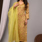 Premium Handblock Printed Modal Silk Suit Set with Dupatta